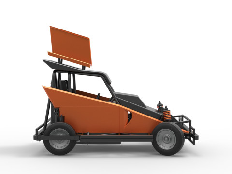 Nowozelandzki samochód Ministock podczas obracania wersji 2 w skali od 1 do 25 Model do druku 3D