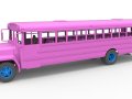 School bus for Figure 8 racing Version 2 Scale 1 to 25 3D 打印模型