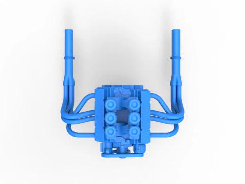 Engine of Vintage Supermodified stock car Version 2 Scale 1 to 25 3D Print Model