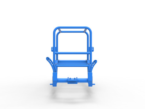 Кадр винтажного супермодифицированного серийного автомобиля, версия 2. Масштаб от 1 до 25. 3D Принт Модель