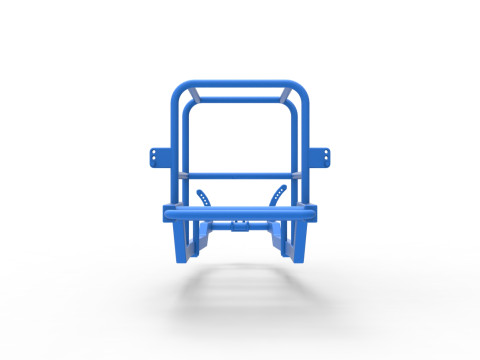 Кадр винтажного супермодифицированного серийного автомобиля, версия 2. Масштаб от 1 до 25. 3D Принт Модель