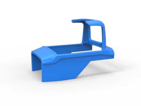 Shell of Vintage Supermodified stock car Version 2 Scale 1 to 25 3D Print Model