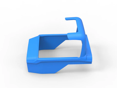 Shell of Vintage Supermodified stock car Version 2 Scale 1 to 25 3D Print Model