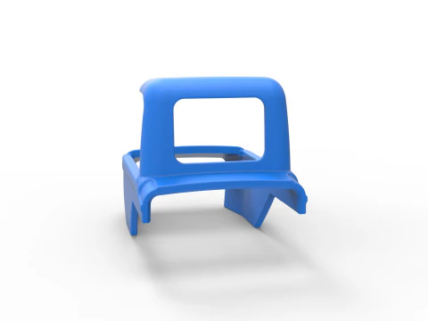 Shell of Vintage Supermodified stock car Version 2 Scale 1 to 25 3D Print Model