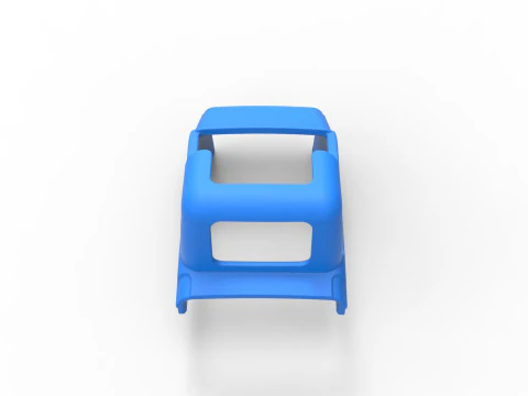 Shell of Vintage Supermodified stock car Version 2 Scale 1 to 25 3D Print Model