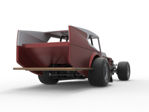 Vintage Dirt Modifiye stok araba Versiyon 5 Ölçek 1 - 25 3D Baskı Modeli