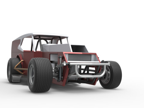 Vintage Dirt Modifiye stok araba Versiyon 5 Ölçek 1 - 25 3D Baskı Modeli