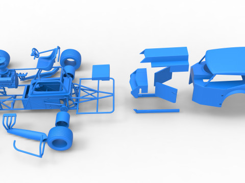 Vintage Dirt Modifiye stok araba Versiyon 5 Ölçek 1 - 25 3D Baskı Modeli