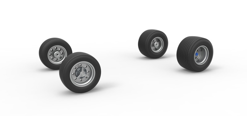 Northeast Dirt Modifiye stok arabanın tekerlek seti Versiyon 5 Ölçek 1 ila 25 3D Baskı Modeli .c4d .max .obj .3ds .fbx .stl .blend