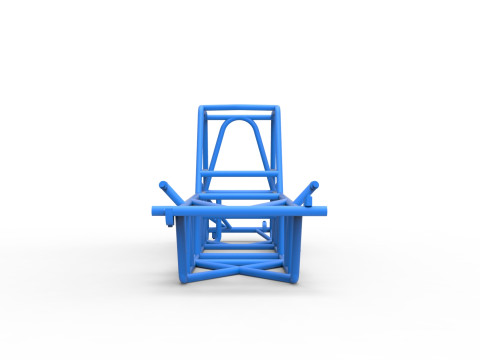 Rama samochodu seryjnego Vintage Dirt Modified, wersja 2, skala od 1 do 25 Model do druku 3D