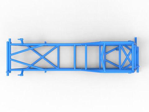 Rama samochodu seryjnego Vintage Dirt Modified, wersja 2, skala od 1 do 25 Model do druku 3D