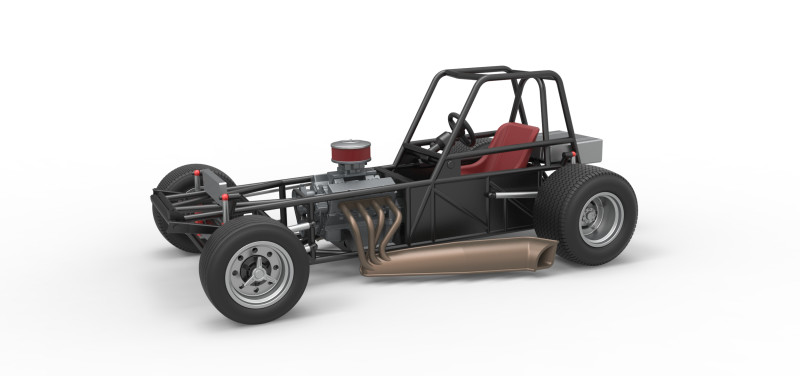 Base de stock car modificada para sujeira vintage versão 3 escala 1 a 25 Modelo de Impressão 3D .c4d .max .obj .3ds .fbx .stl .blend 