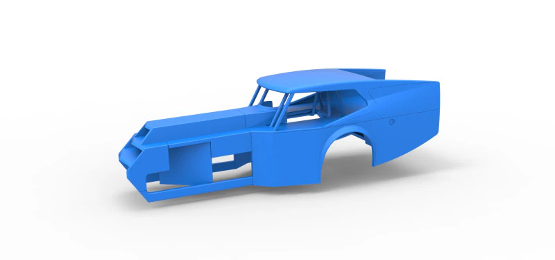 Shell of Vintage Dirt Modified stock car Version 5 Scale 1 to 25 3D Print Model .c4d .max .obj .3ds .fbx .stl .blend 