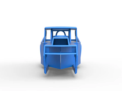 Shell of Vintage Dirt Modified stock car Version 5 Scale 1 to 25 3D Print Model