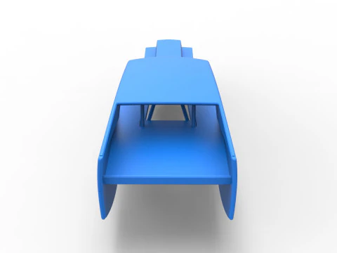 Shell of Vintage Dirt Modified stock car Version 5 Scale 1 to 25 3D Print Model