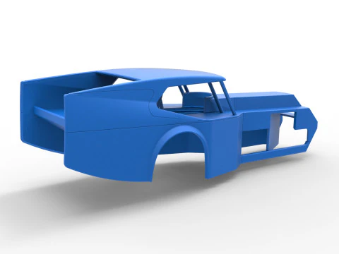 Shell of Vintage Dirt Modified stock car Version 5 Scale 1 to 25 3D Print Model