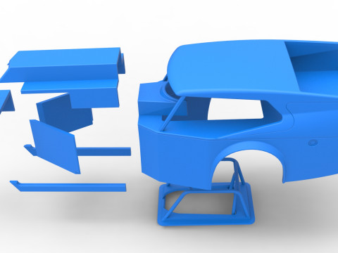 Coque de Vintage Dirt Modifié stock car Version 5 Échelle 1 à 25 Modèles 3D en vedette