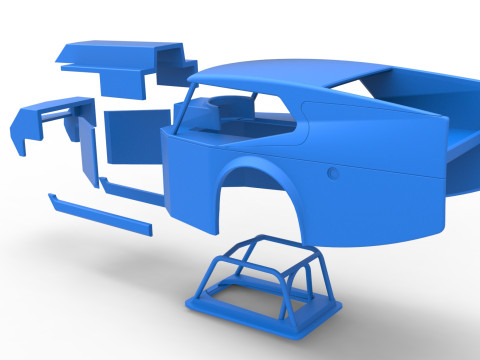 Coque de Vintage Dirt Modifié stock car Version 5 Échelle 1 à 25 Modèles 3D en vedette