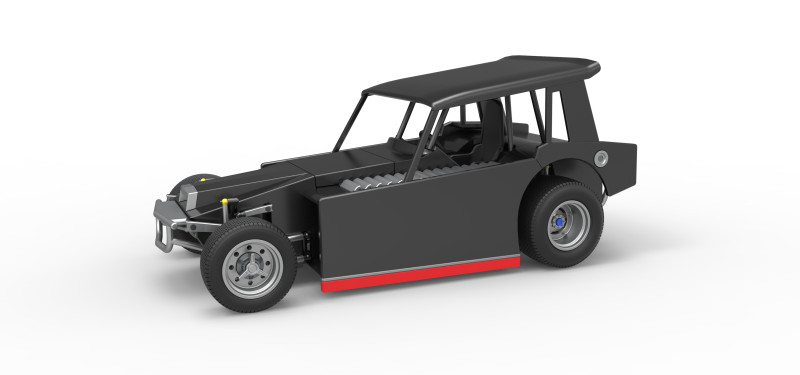 Vintage Dirt Modified stock car Version 6 Échelle 1 à 25 Modèles 3D en vedette .c4d .max .obj .3ds .fbx .stl .blend 