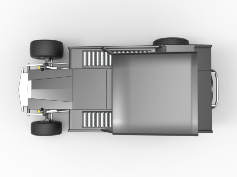 Vintage Dirt Modified stock car Version 6 Échelle 1 à 25 Modèles 3D en vedette