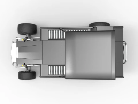 Vintage Dirt Modified stock car Version 6 Scale 1 to 25 3D Print Model