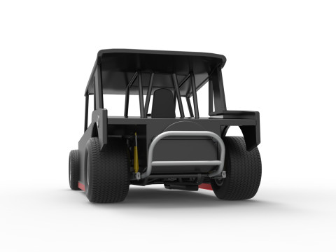 Vintage Dirt Modified stock car Version 6 Échelle 1 à 25 Modèles 3D en vedette