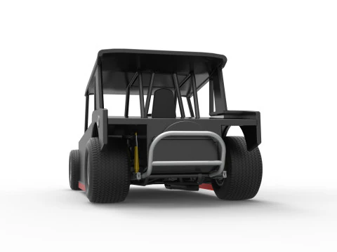 Vintage Dirt Modified stock car Version 6 Scale 1 to 25 3D Print Model