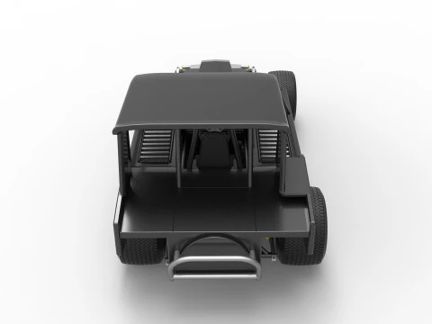 Vintage Dirt Modified stock car Version 6 Scale 1 to 25 3D Print Model