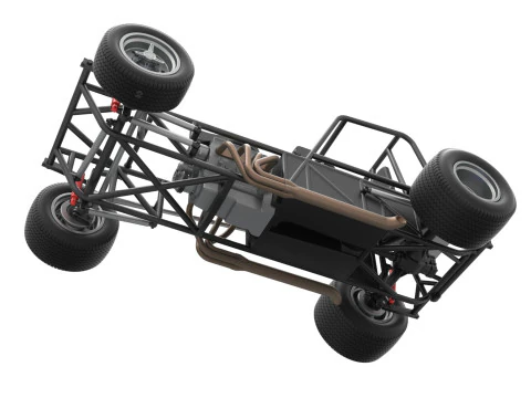 Vintage Dirt Modified stock car Base Version 4 Scale 1 to 25 3D Print Model