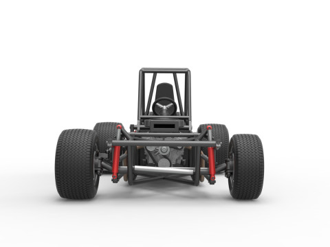 Vintage Dirt Modified stock car Base Versión 4 Escala 1 a 25 Modelo de impresión 3D