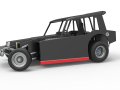 Vintage Dirt Modified stock car Versi&oacute;n 6 mientras gira Escala 1 a 25 Modelo de impresión 3D