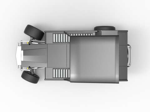 Vintage Dirt Modified stock car Version 6 while turning Scale 1 to 25 3D Print Model