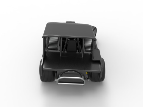 Vintage Dirt Modified stock car Version 6 while turning Scale 1 to 25 3D Print Model