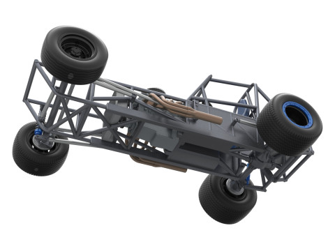 Vintage Dirt Modified stock car Basisversie 5 Schaal 1 tot 25 3D printmodel