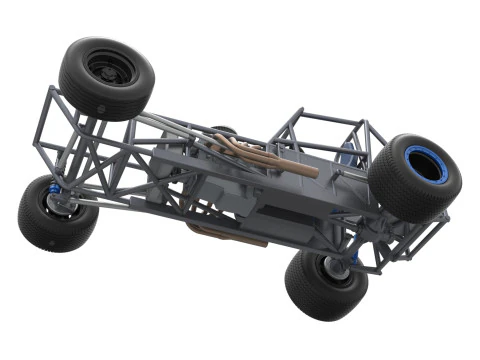 Vintage Dirt Modified stock car Base Version 5 Scale 1 to 25 3D Print Model