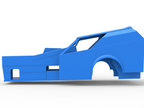 विंटेज डर्ट का शैल संशोधित स्टॉक कार संस्करण 7 स्केल 1 से 25 3D प्रिंट मॉडल