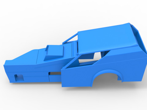 विंटेज डर्ट का शैल संशोधित स्टॉक कार संस्करण 7 स्केल 1 से 25 3D प्रिंट मॉडल