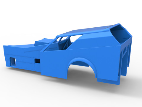 विंटेज डर्ट का शैल संशोधित स्टॉक कार संस्करण 7 स्केल 1 से 25 3D प्रिंट मॉडल