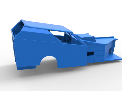 विंटेज डर्ट का शैल संशोधित स्टॉक कार संस्करण 7 स्केल 1 से 25 3D प्रिंट मॉडल