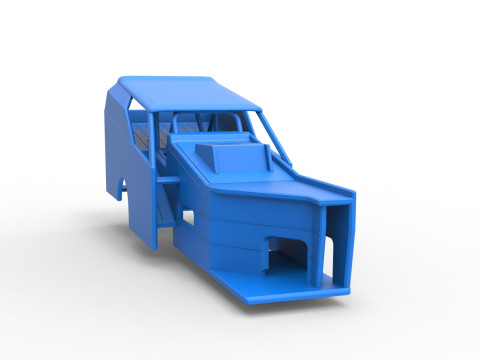 विंटेज डर्ट का शैल संशोधित स्टॉक कार संस्करण 7 स्केल 1 से 25 3D प्रिंट मॉडल