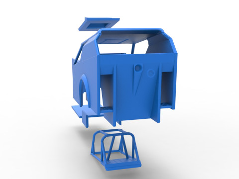 विंटेज डर्ट का शैल संशोधित स्टॉक कार संस्करण 7 स्केल 1 से 25 3D प्रिंट मॉडल