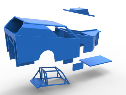 विंटेज डर्ट का शैल संशोधित स्टॉक कार संस्करण 7 स्केल 1 से 25 3D प्रिंट मॉडल