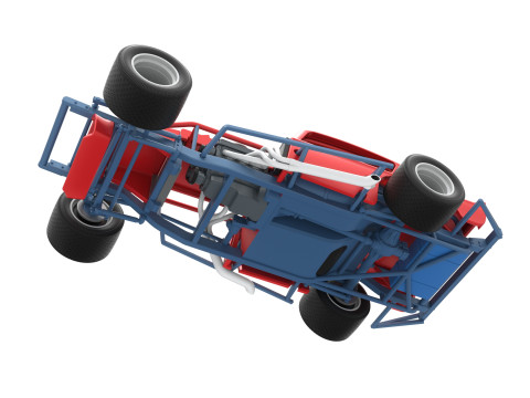 Vintage Asphalt Modified stock car V9 Scale 1 to 25 3D Print Model