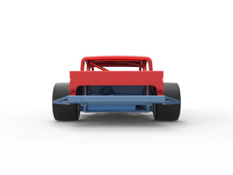 Vintage Asphalt Modified stock car V9 Scale 1 to 25 3D Print Model
