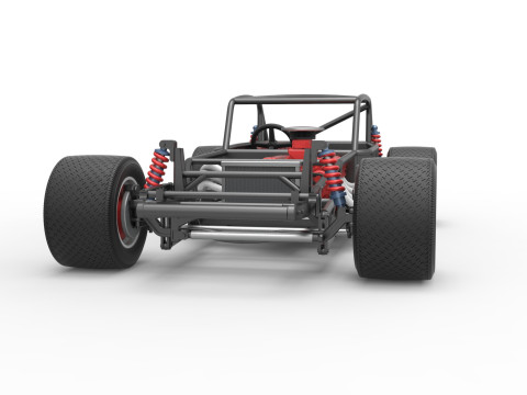 Vintage Asphalt Modified stock car Base V5 Scale 1 to 25 3D Print Model