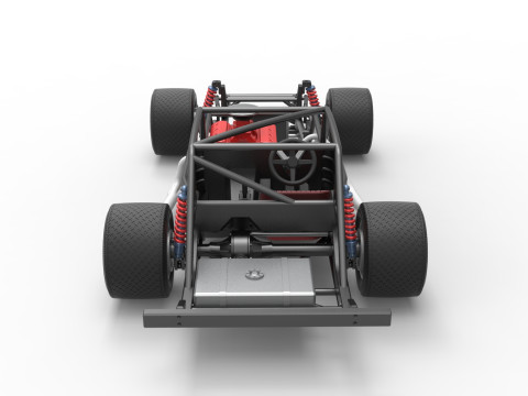 Vintage Asphalt Modified stock car Base V5 Scale 1 to 25 3D Print Model