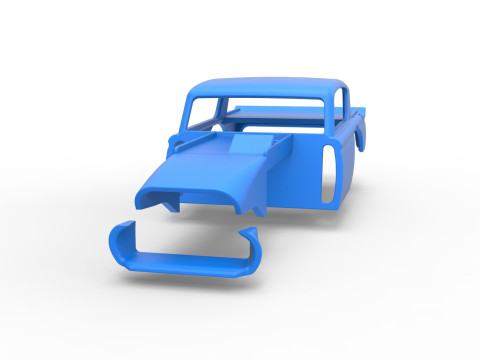 老式沥青改装库存车 V7 比例 1 至 25 的外壳 3D 打印模型