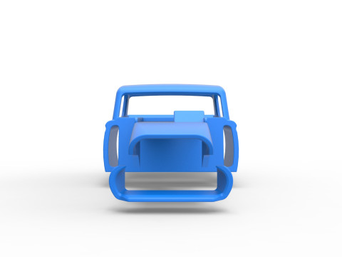 老式沥青改装库存车 V7 比例 1 至 25 的外壳 3D 打印模型