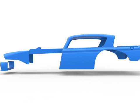 老式沥青改装库存车 V7 比例 1 至 25 的外壳 3D 打印模型