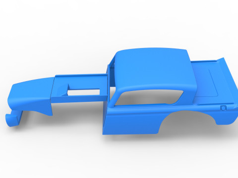 老式沥青改装库存车 V7 比例 1 至 25 的外壳 3D 打印模型